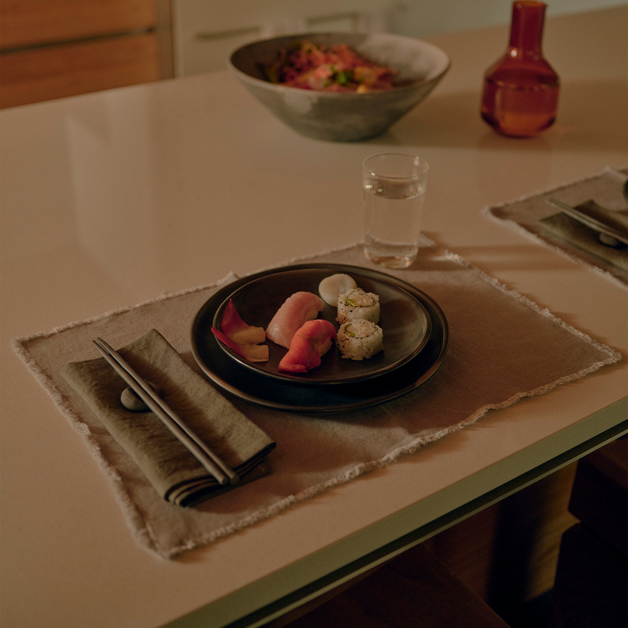 Pacific Place Mat | Flax (Set of 2) Table Linens Flax 