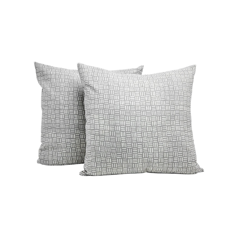 Repurposed Cotton Throw Pillow | Grey Home Textiles 