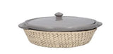 Round Casserole Dish With Lid | M Cookware Ecru OS 