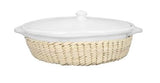 Round Casserole Dish With Lid | M Cookware White OS 