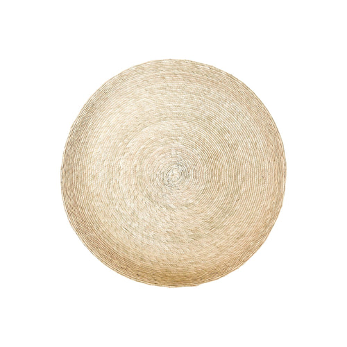 Round Handwoven Palm Tray | M Serveware Palm OS 