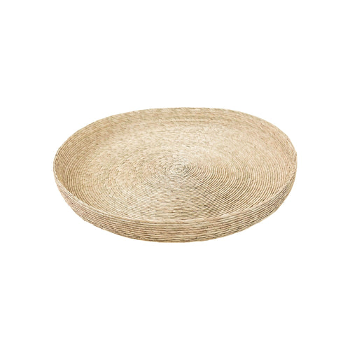 Round Handwoven Palm Tray | S Serveware 