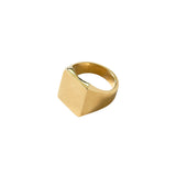 Square Signet Ring Jewelry Brass 6 