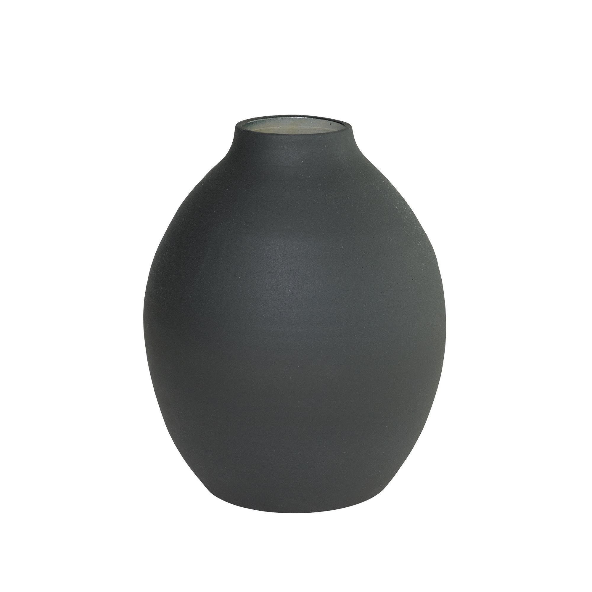 Taro Vase | L Vases + Planters Black 