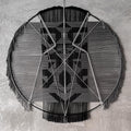 Textile Wall Hanging | Circular_Mx. Atelier_201-71-1008-175BLK70 x 70 cm / 28" x 28" | Obakki