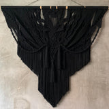 Textile Wall Hanging Wall Hangings Black 90 x 105 cm / 36" x 42" 