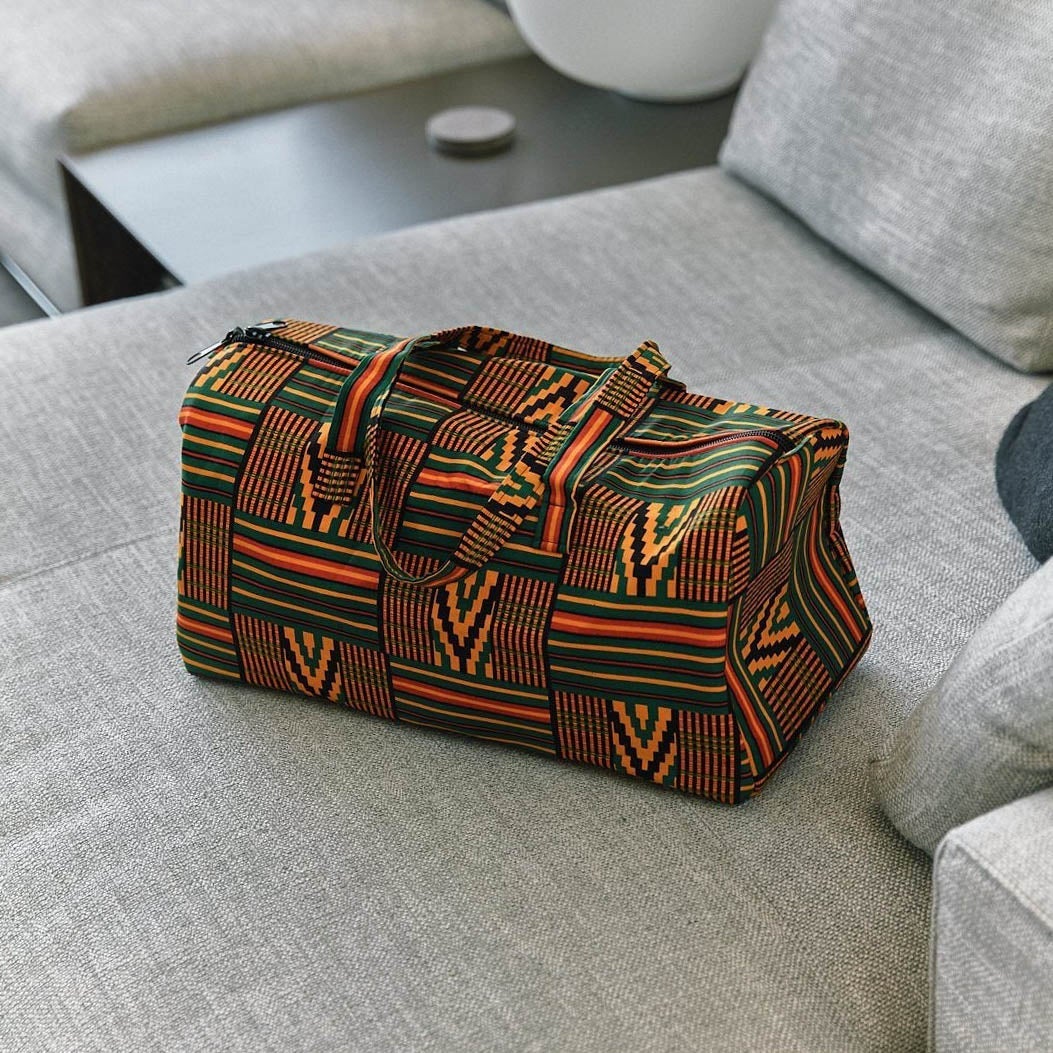 The Weekender Bag | Green Stripes Bags 