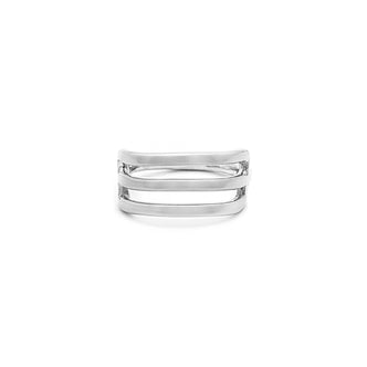 Track Ring Jewelry Silver Plated 5 