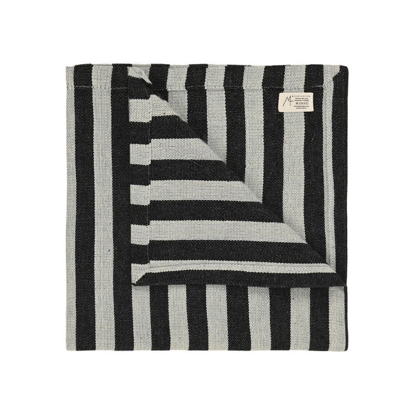 Turkish Napkins | Set of 2 Home Textiles Black Stripe 