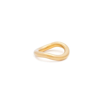 Wave Ring Jewelry 18K Gold Plated 5 