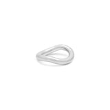 Wave Ring Jewelry Silver Plated 5 