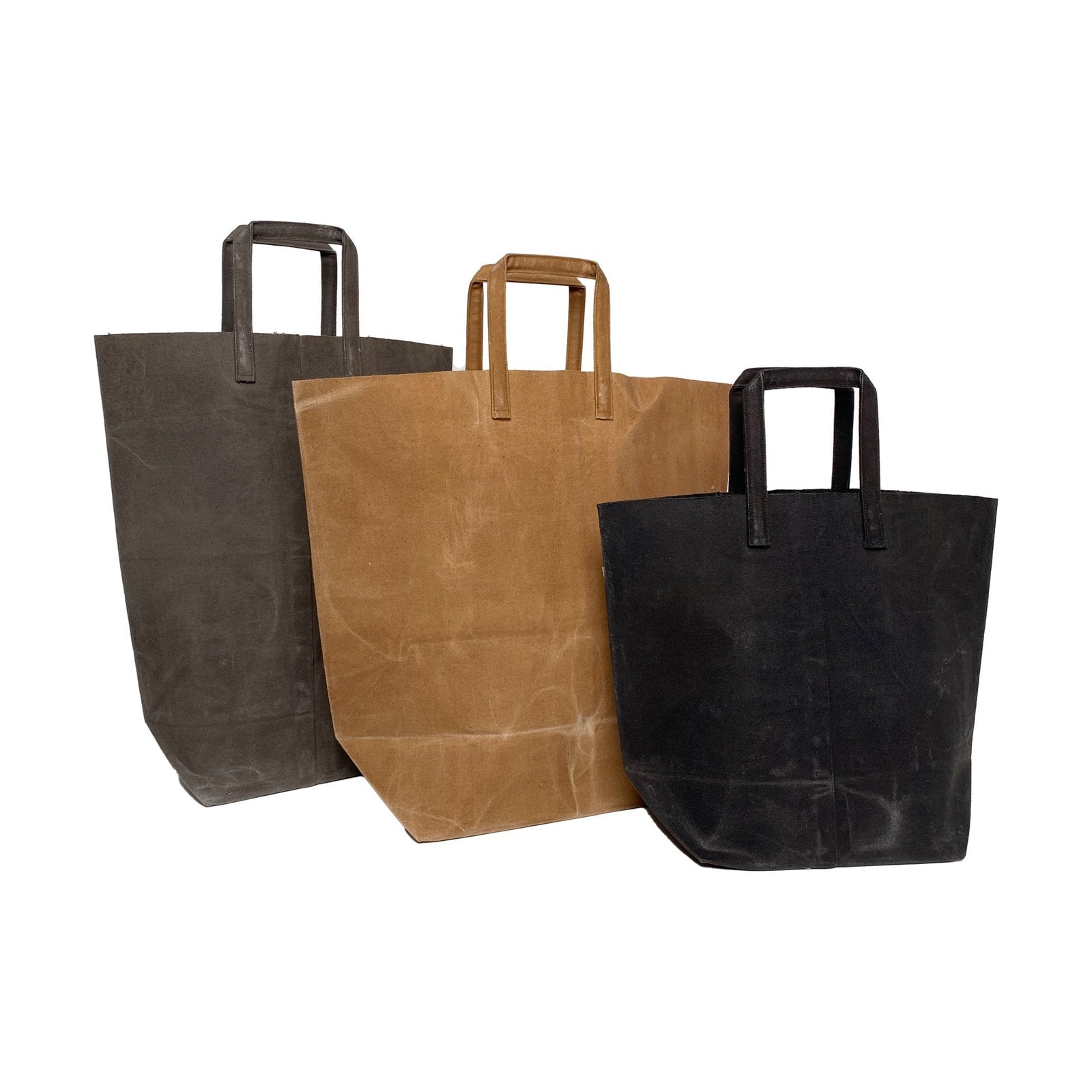 Waxed Canvas Tote Medium Japanese Wax Bags Obakki