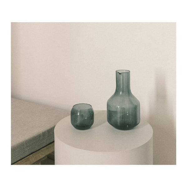 Velasca 3-Piece Set | Slate Green Glassware 