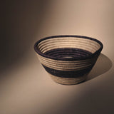 Wide Woven Basket | Stripe Home Decor 