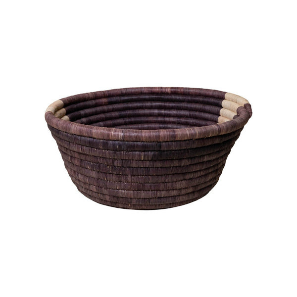 Wide Woven Basket | Triangle Home Decor 