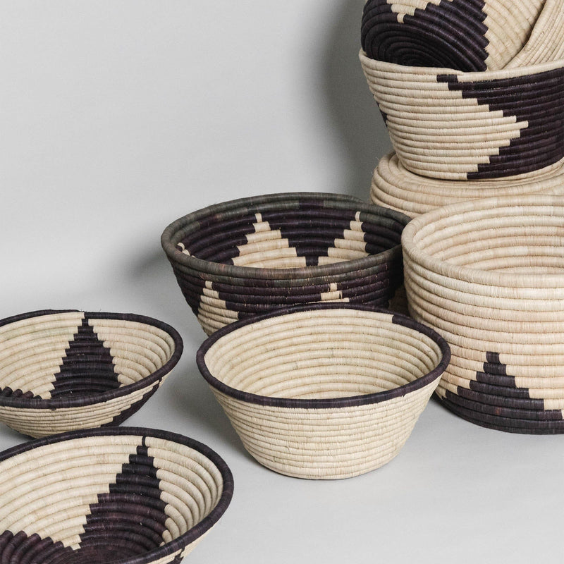 Wide Woven Bowl | Pointed Star Home Decor 
