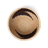 Wide Woven Rounded Basket | Arrow Print Baskets 