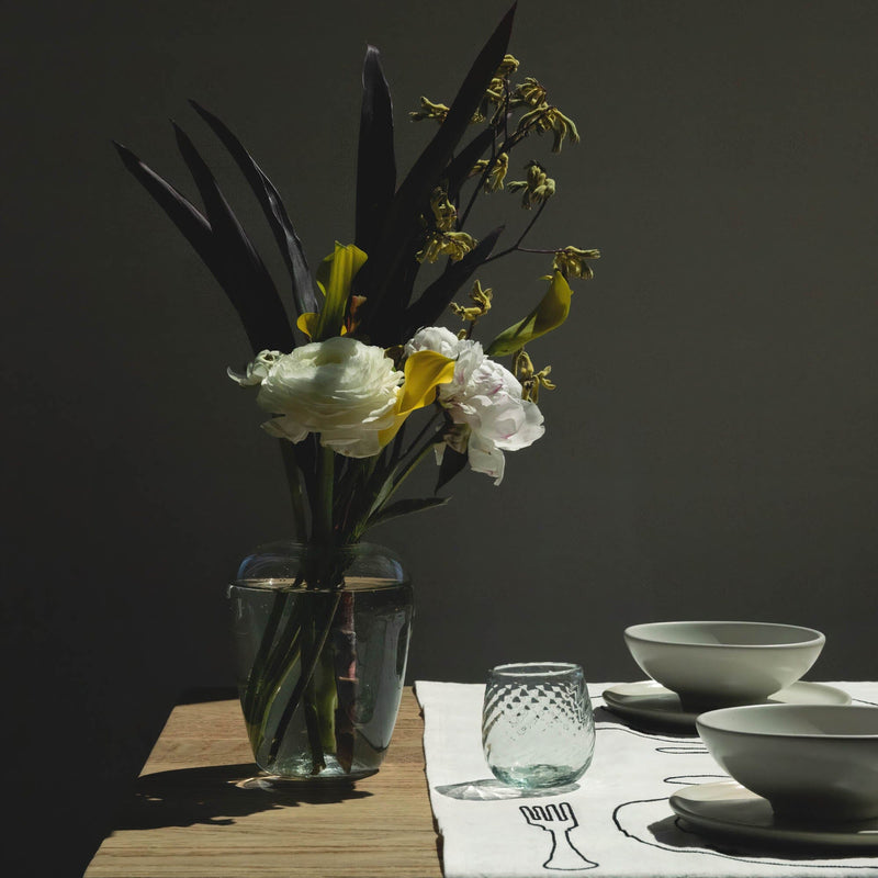 Yoshi Vase | Clear Vases + Planters 