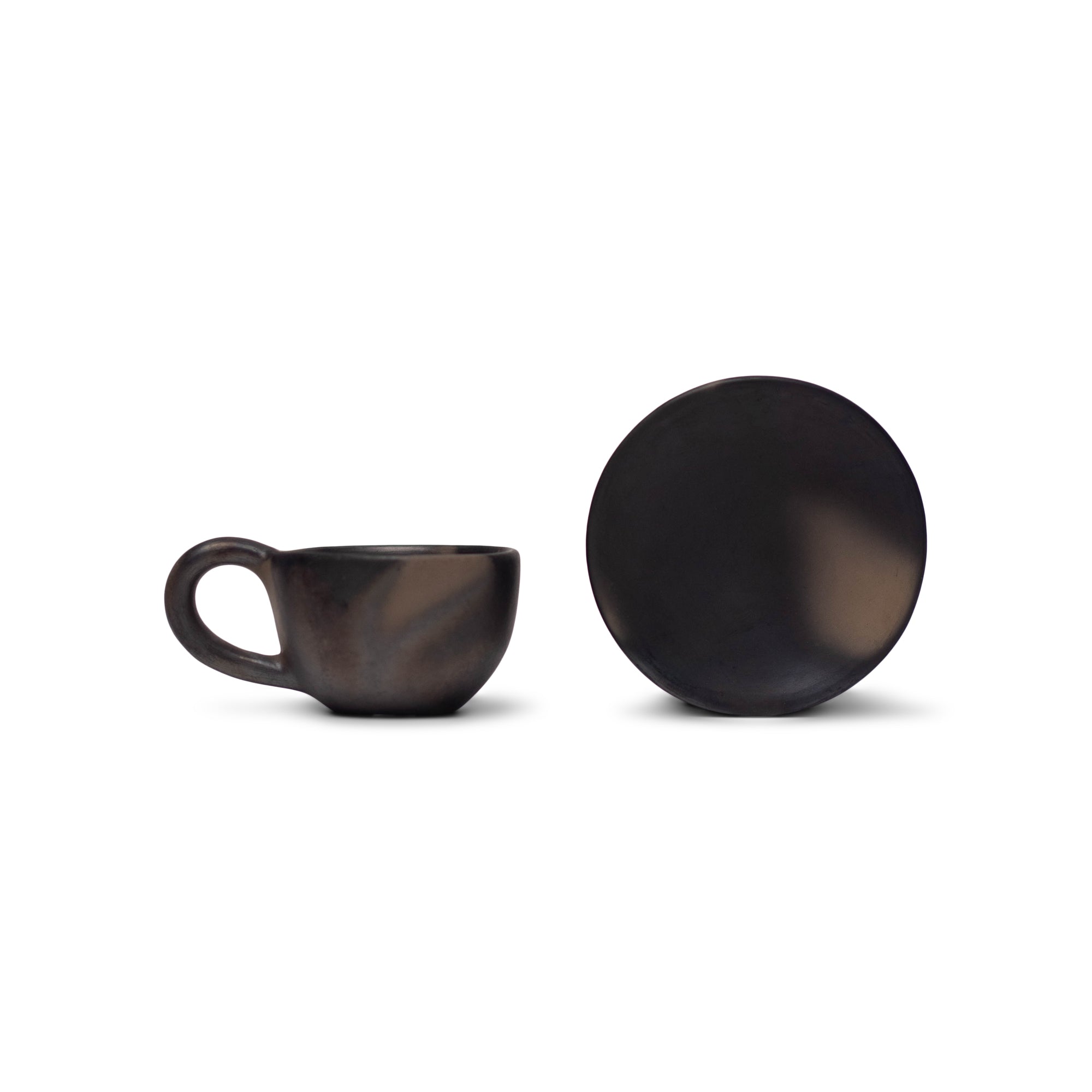 Onyx Espresso Cup + Saucer - Drinkware by Amando | Obakki