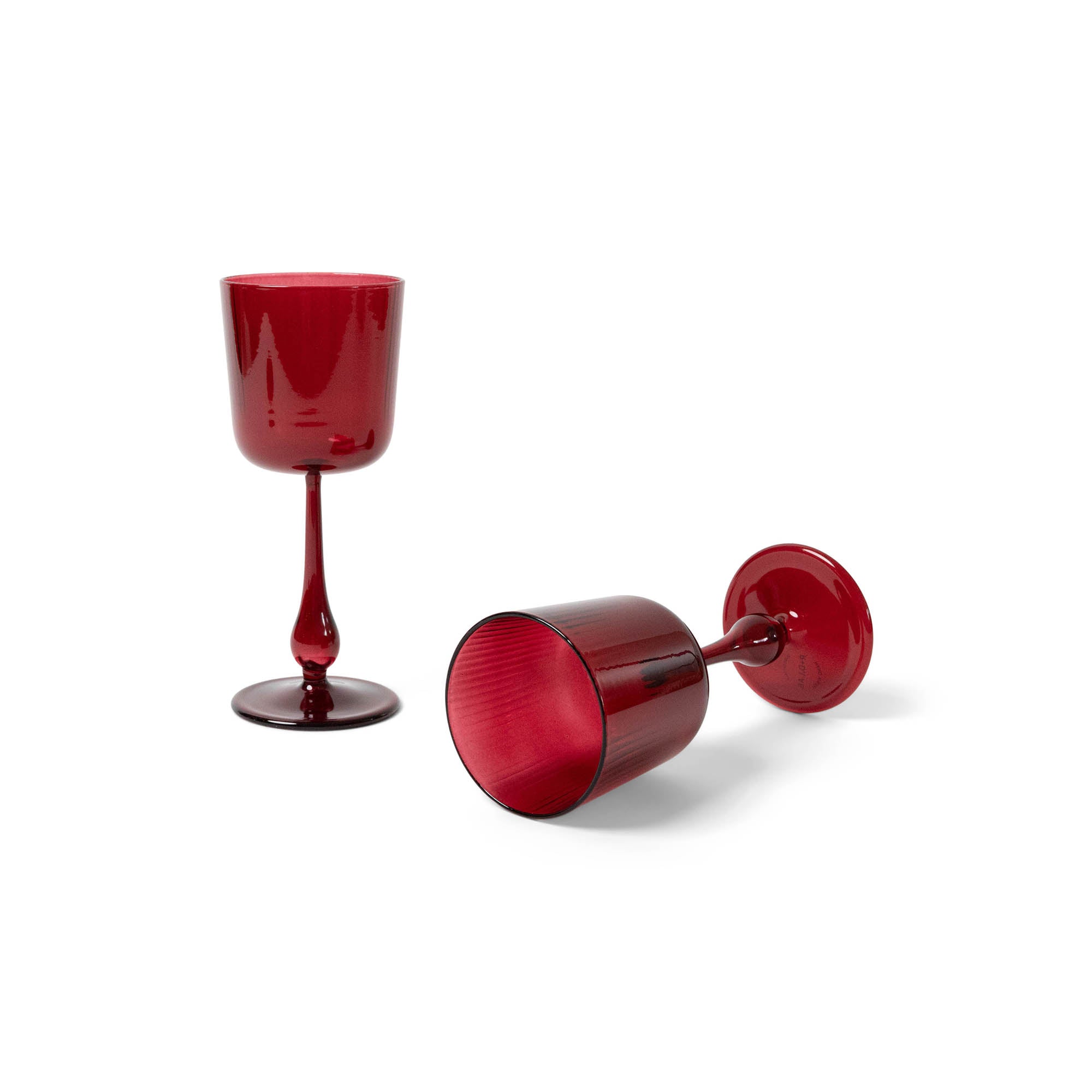 Ottoman Red Luisa Calice | Set of 2_R+D.Lab_201-52-0996-131Red | Obakki