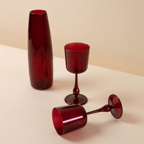 Ottoman Red Luisa Calice | Set of 2_R+D.Lab_201-52-0996-131Red | Obakki