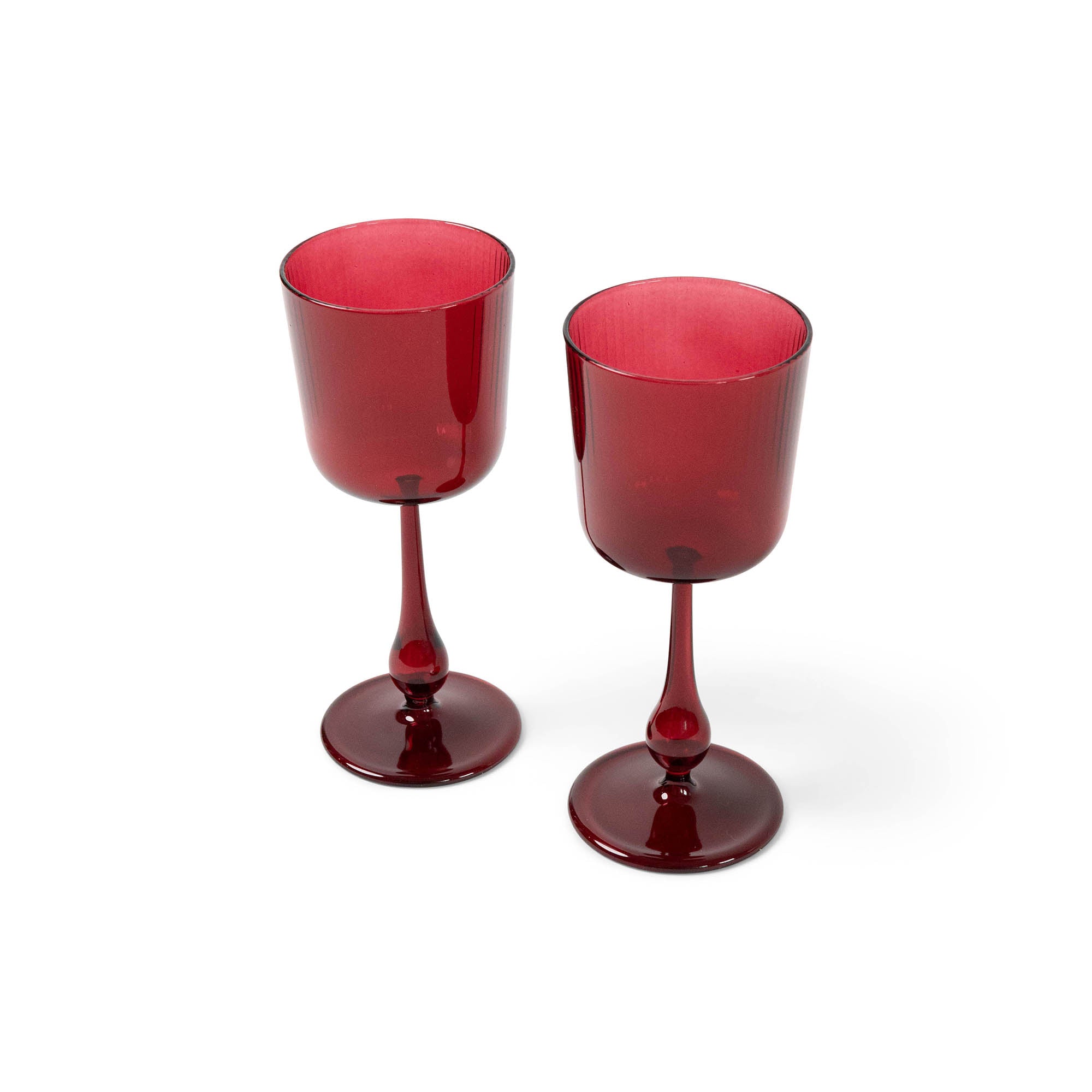 Ottoman Red Luisa Calice | Set of 2_R+D.Lab_201-52-0996-131Red | Obakki