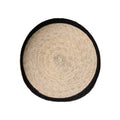 Round Handwoven Palm Tray | M_AC Palma_201-52-0930-149BLKRINGOS | Obakki
