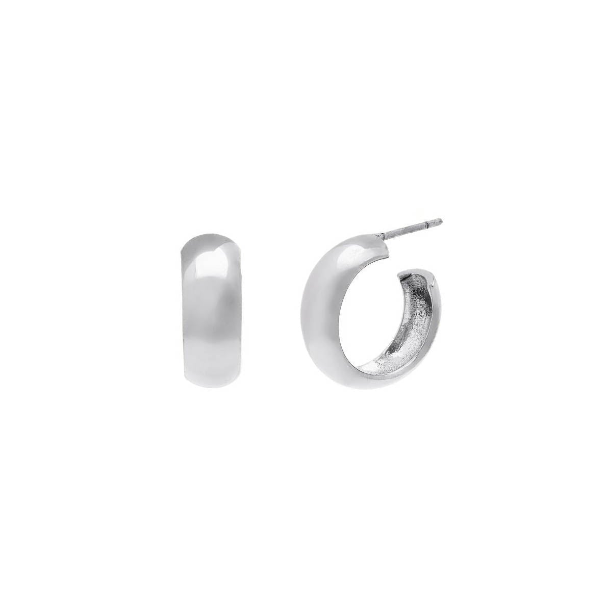 Rounded Hoop Earrings - Earring by Sylvester | Obakki
