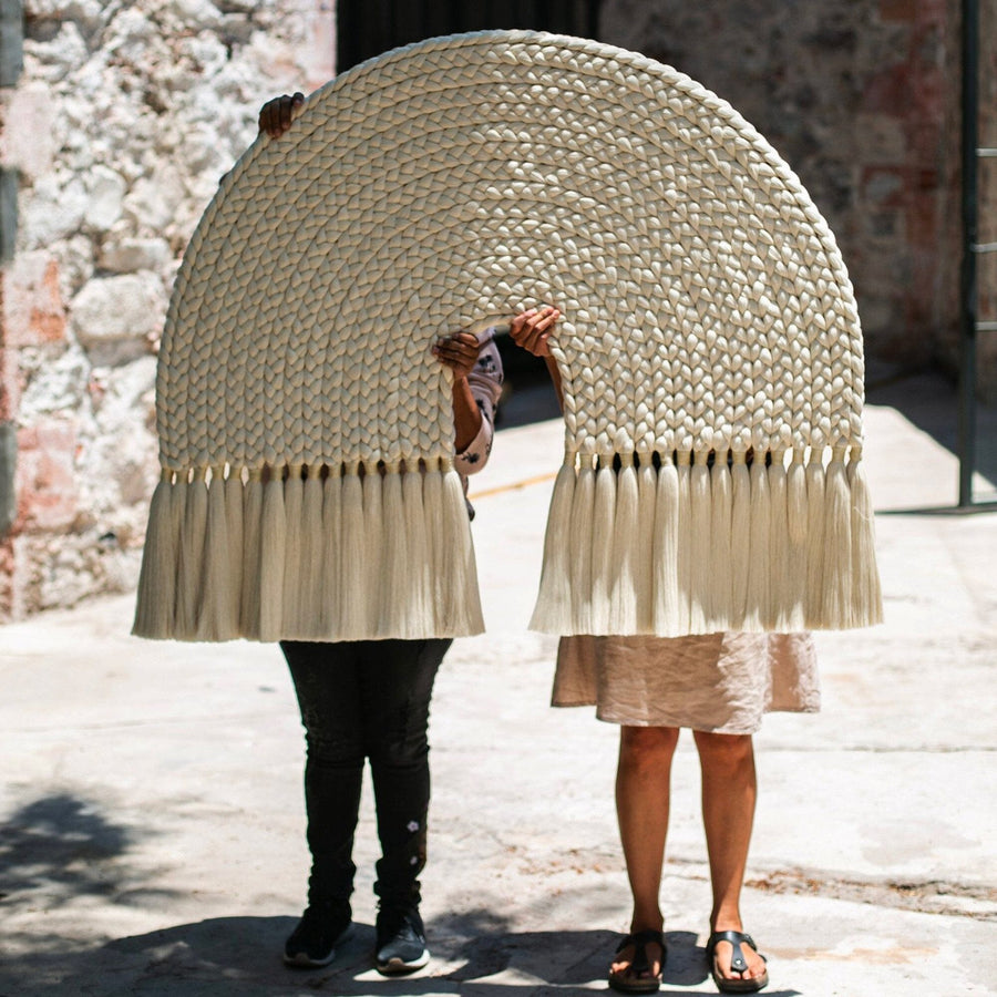 Short Rainbow Wall Hanging_Caralarga_201-71-0333-717Natural + Natural35" W x 43" H | Obakki