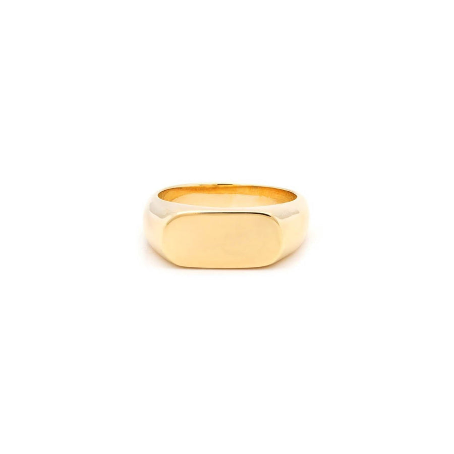 Slim Signet Ring_Sylvester_201-31-0443-695GP5 | Obakki