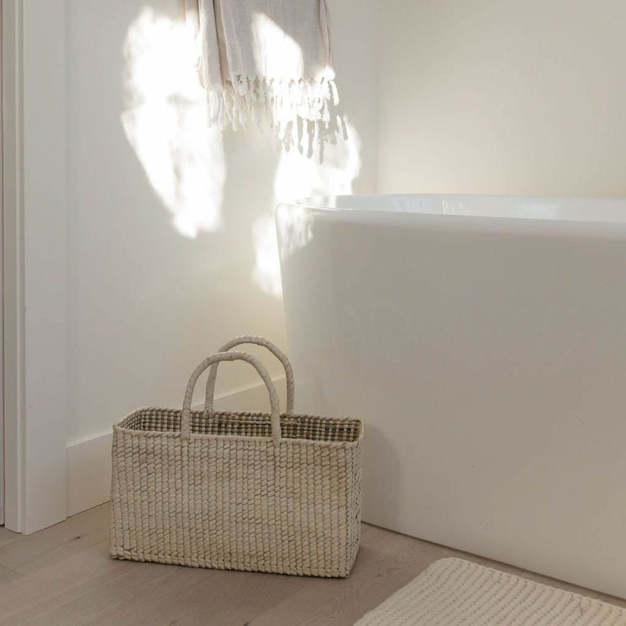 Structured Palm Tote | S_AC Palma_201-30-0302-151Nat PlmOS | Obakki
