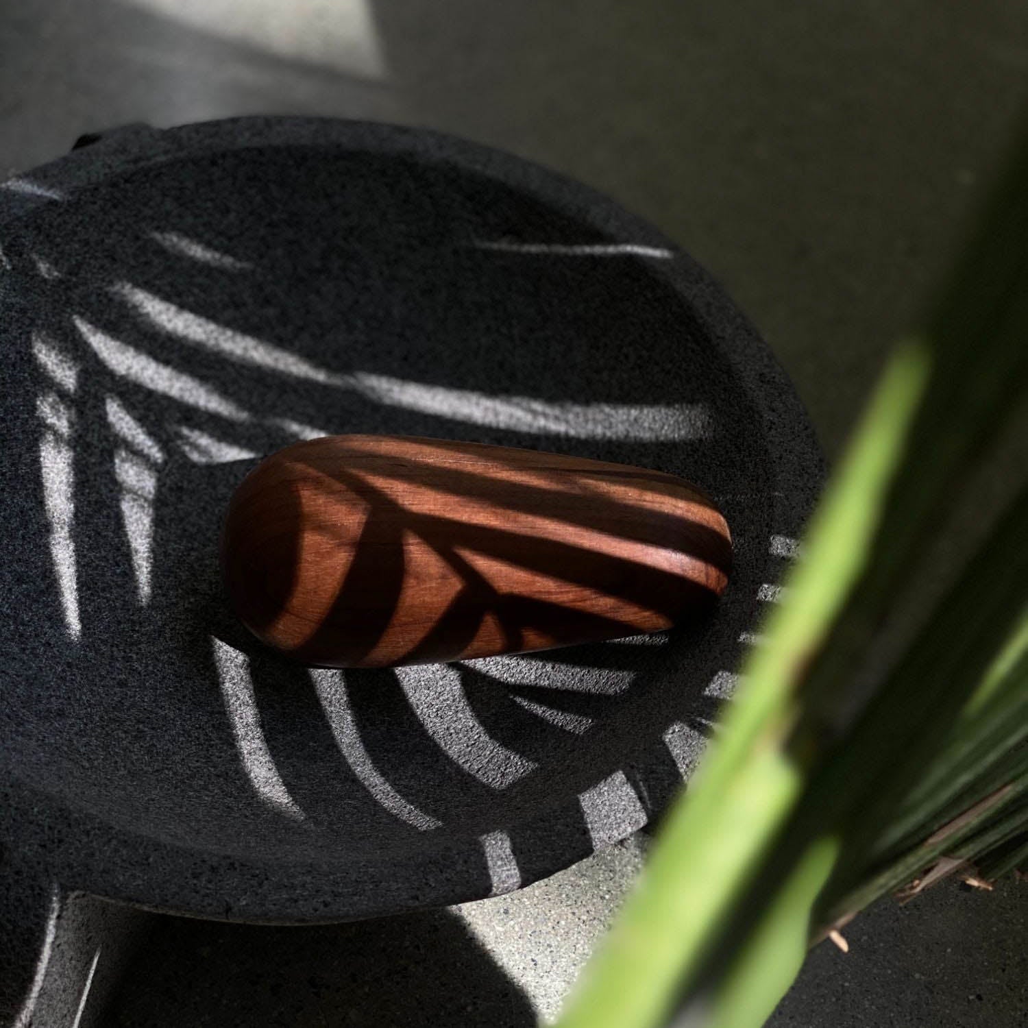 Tecali Mortar and Pestle_Ayres_201-71-0381-156-Volcanic Stone-O/S | Obakki