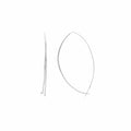 Thin Oval Hoop Earrings_Victorious Crafts_201-31-0734-134GPOS | Obakki