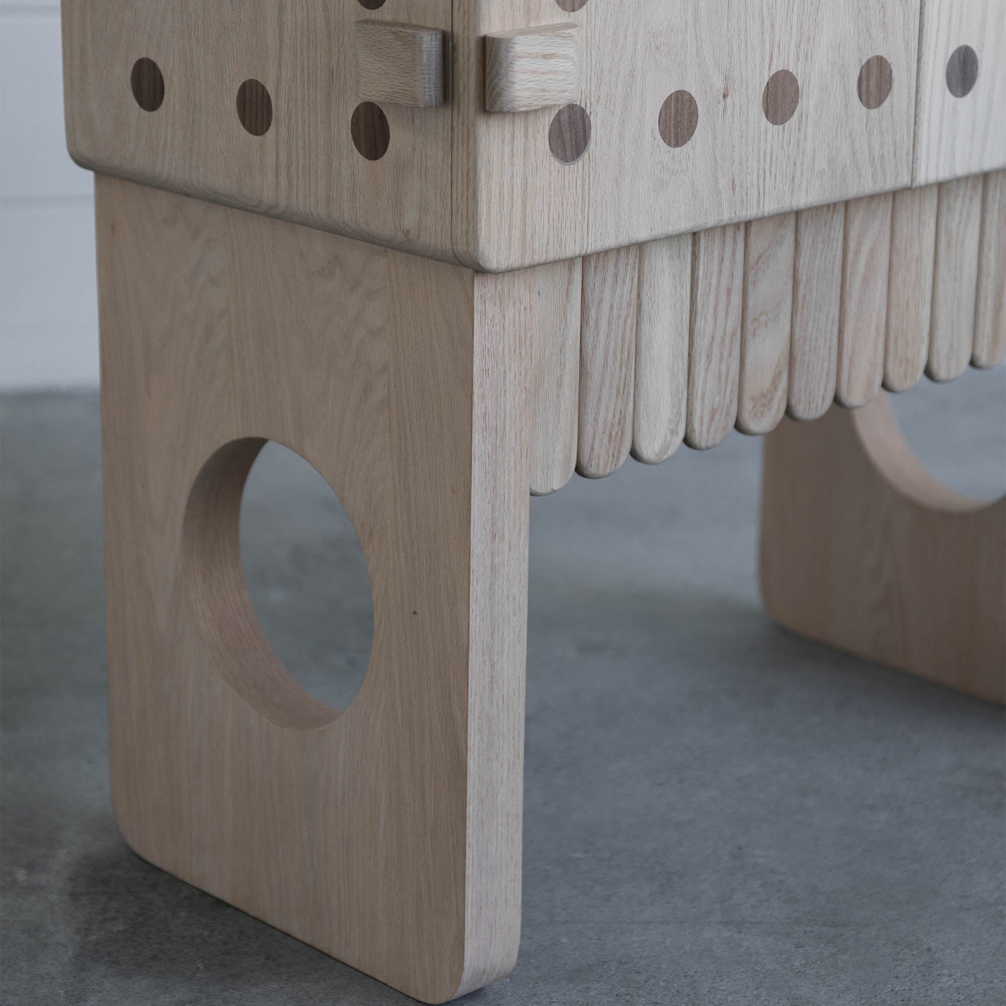 TLALOC Oak Cabinet - Furniture by Originario Andres Gutierrez | Obakki