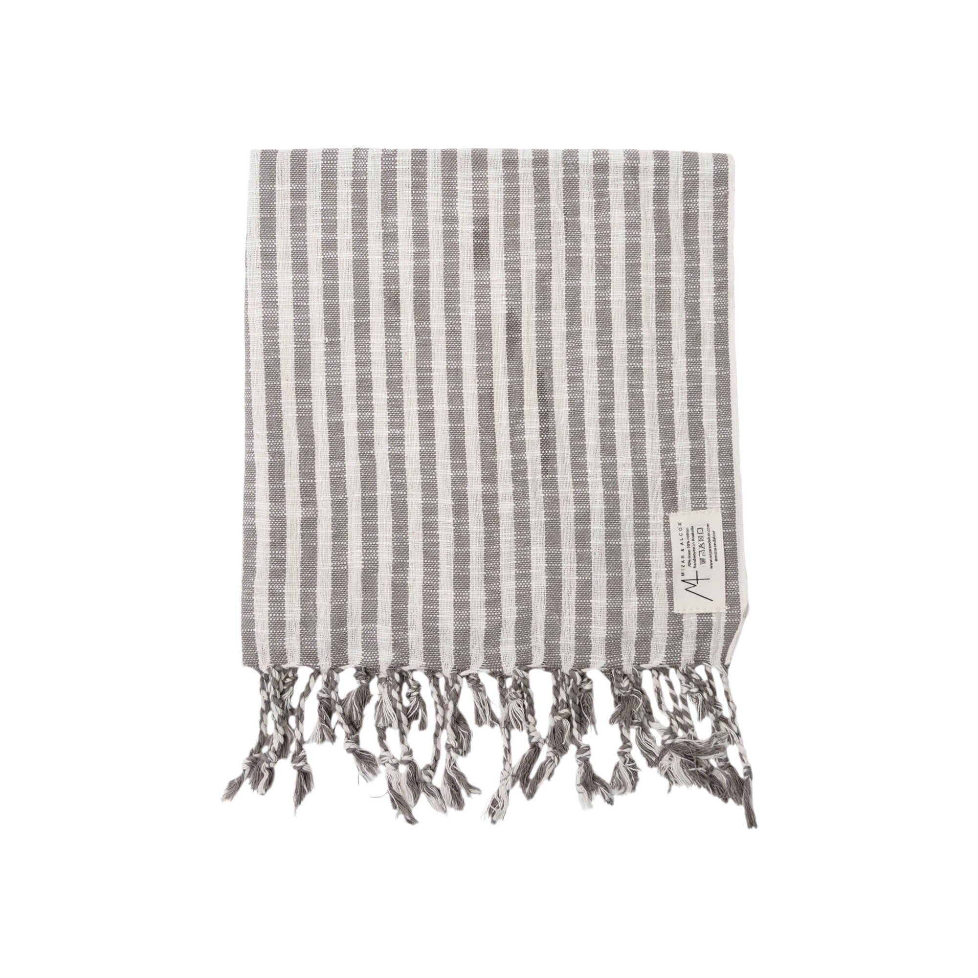 Turkish Hand Towel | Grey Stripe