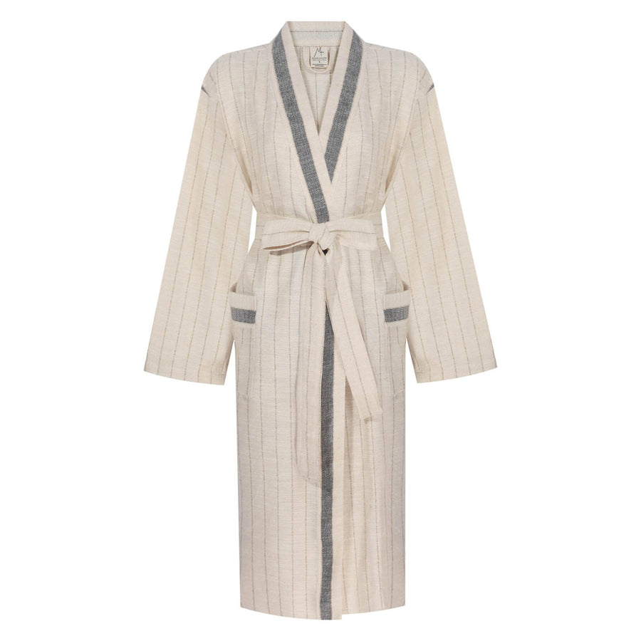 Turkish Linen Robe | Bahia_Mizar & Alcor_201-60-1256-171Bahia BLKS | Obakki
