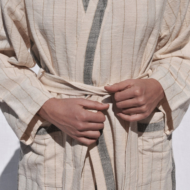 Turkish Linen Robe | Bahia Robes Mizar & Alcor Obakki