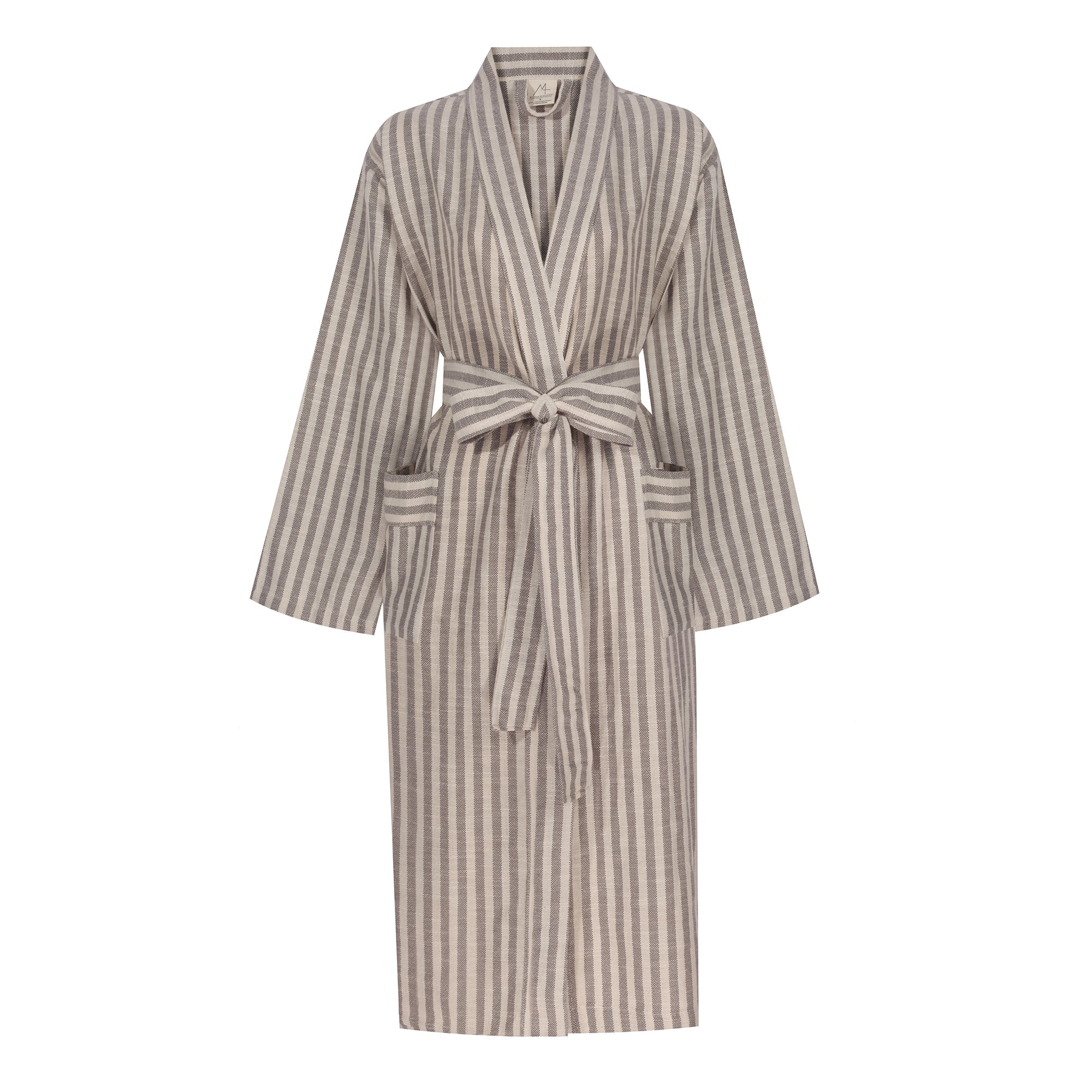 Turkish Linen Robe Stripe