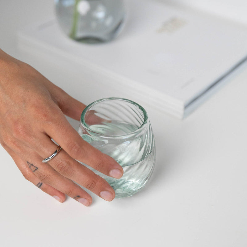 Venezia Round Glass | Clear Glassware La Soufflierie Obakki