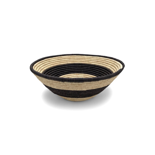 Wide Woven Basket | Bullseye_Kasese_201-70-1201-157Natural/Burnt PurpleM | Obakki