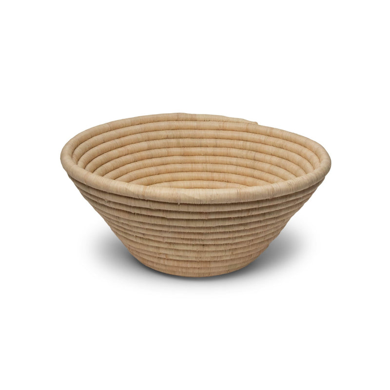 Wide Woven Basket | Natural - Baskets by Kasese | Obakki
