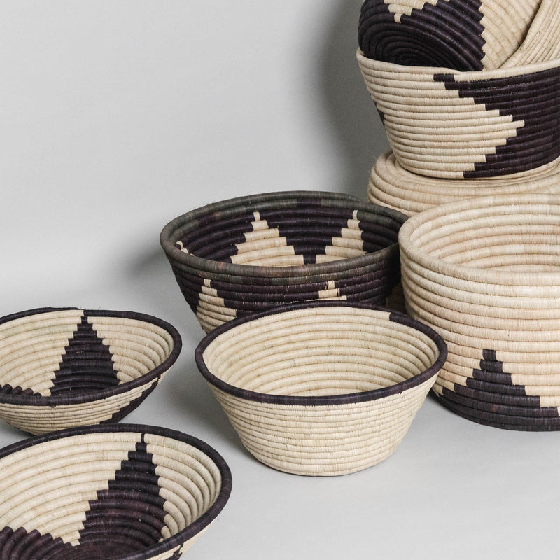 Wide Woven Basket | Sunburst - Baskets by Kasese | Obakki