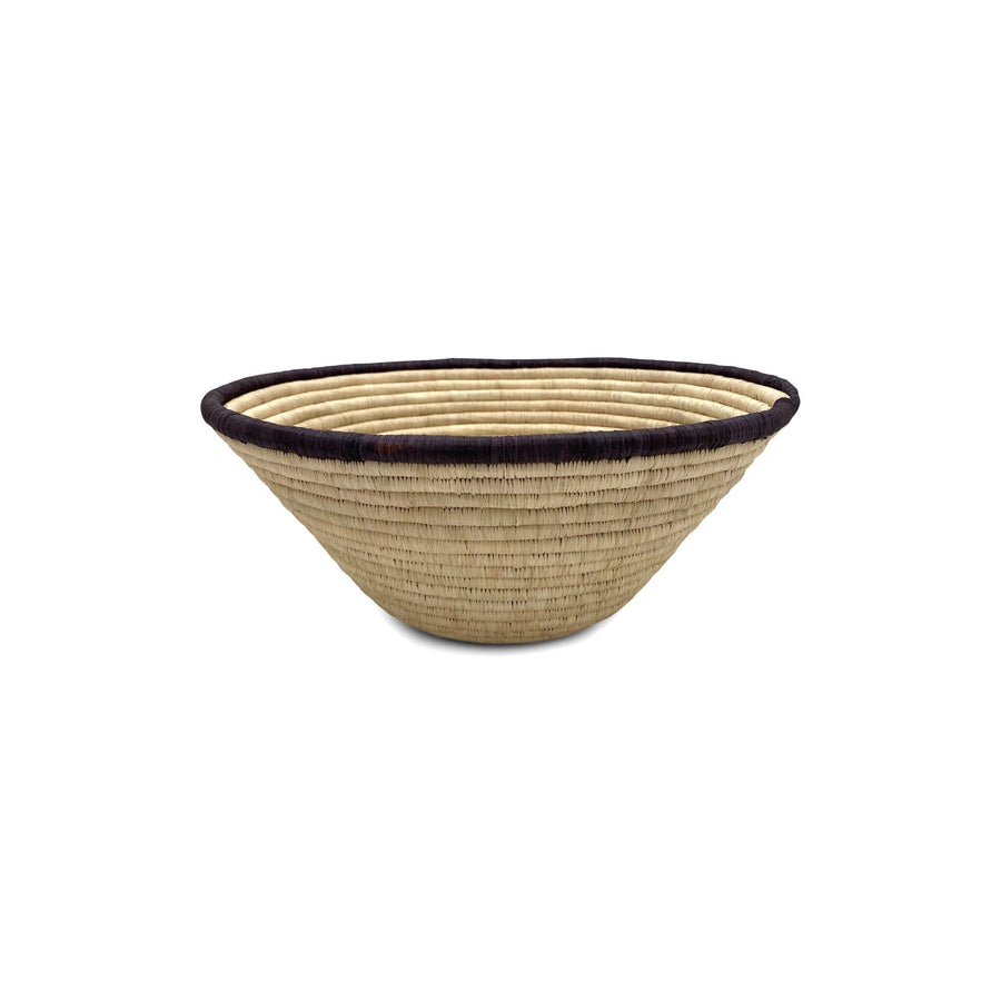 Wide Woven Bowl | Apex_Kasese_201-70-0484-157Natural/Burnt PurpleM | Obakki
