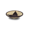 Wide Woven Bowl | Pointed Star_Kasese_201-70-0483-157Natural/Burnt PurpleM | Obakki