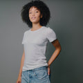 Women's Basic T-Shirt_Obakki_172-11-3622-381-White-XSmall | Obakki
