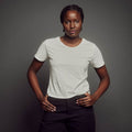 Women's Cropped T-Shirt_Obakki_201-11-0479-381-White-S | Obakki