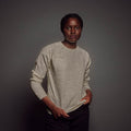 Women's Heathered Crew Sweatshirt_Obakki_201-13-0481.1-382-Heather Grey-S | Obakki