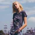 Women's Heathered T-Shirt_Obakki_172-11-3622-382-Heather Eclipse-XSmall | Obakki