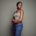 Women's Heathered Tank_Obakki_172-09-3621-663-Heather Carbon-XSmall | Obakki