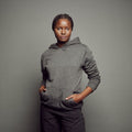 Women's Super - Soft Heathered Hoodie_Obakki_201-13-0480.1-382-Heather Charcoal-S | Obakki